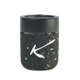 W&P Porter Mug - 12 Oz. - Charcoal Terrazzo with Logo