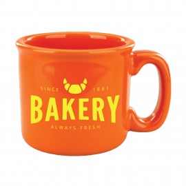 Promotional 15 oz. Solid Orange Campfire Mug