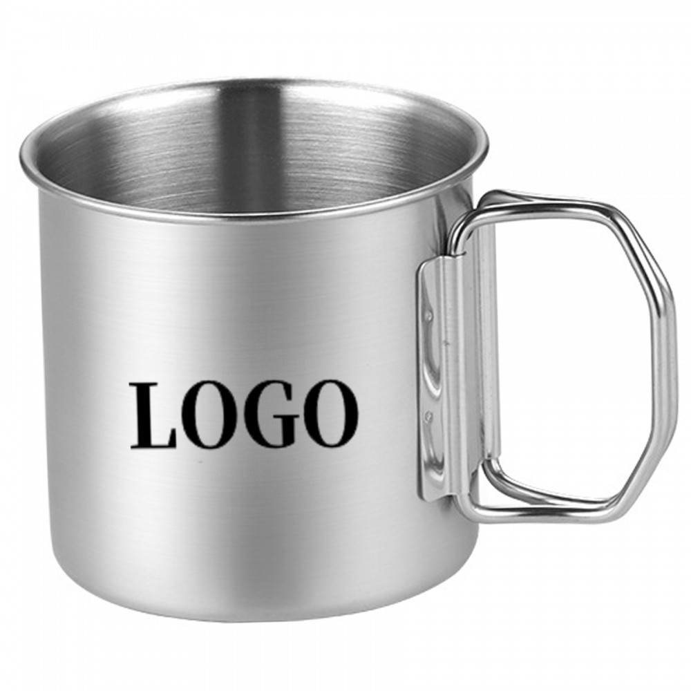 Logo Branded Stovetop Use or Camping 0.7 Quart Stainless Mug Logo Branded Stovetop Use or Camping 0.7 Quart Stainless Mug