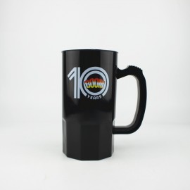 Logo Branded 23 Oz Large Capacity Plastic Beer Steins Stackable Mugs