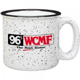 15 Oz. Campfire White Ceramic Mug with Logo