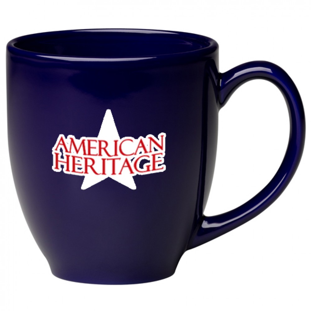 16 oz. Cobalt Blue Bistro Mug Custom Imprinted 16 oz. Cobalt Blue Bistro Mug Custom Imprinted