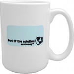 Logo Branded Enviromug on 15oz White El Grande Mug