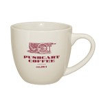 12 Oz. Natural Cappuccino Ceramic Mug with Logo