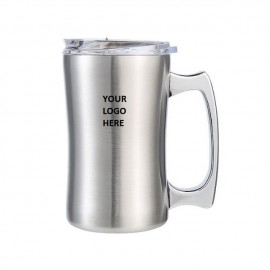 18 Oz. Stainless Steel Mug with Logo