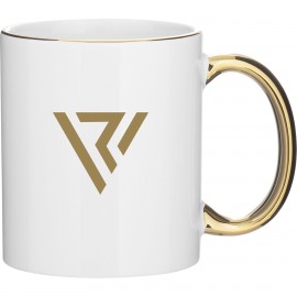 Custom 11 oz C-Handle - Metallic (White Gold)  Custom 11 oz C-Handle - Metallic (White Gold)