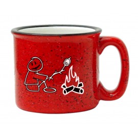 Personalized 15 oz. Red Out White In Campfire Mug