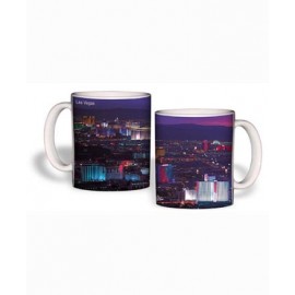Customized White Mug (15 Oz., Las Vegas Skyline Mug Sublimated)