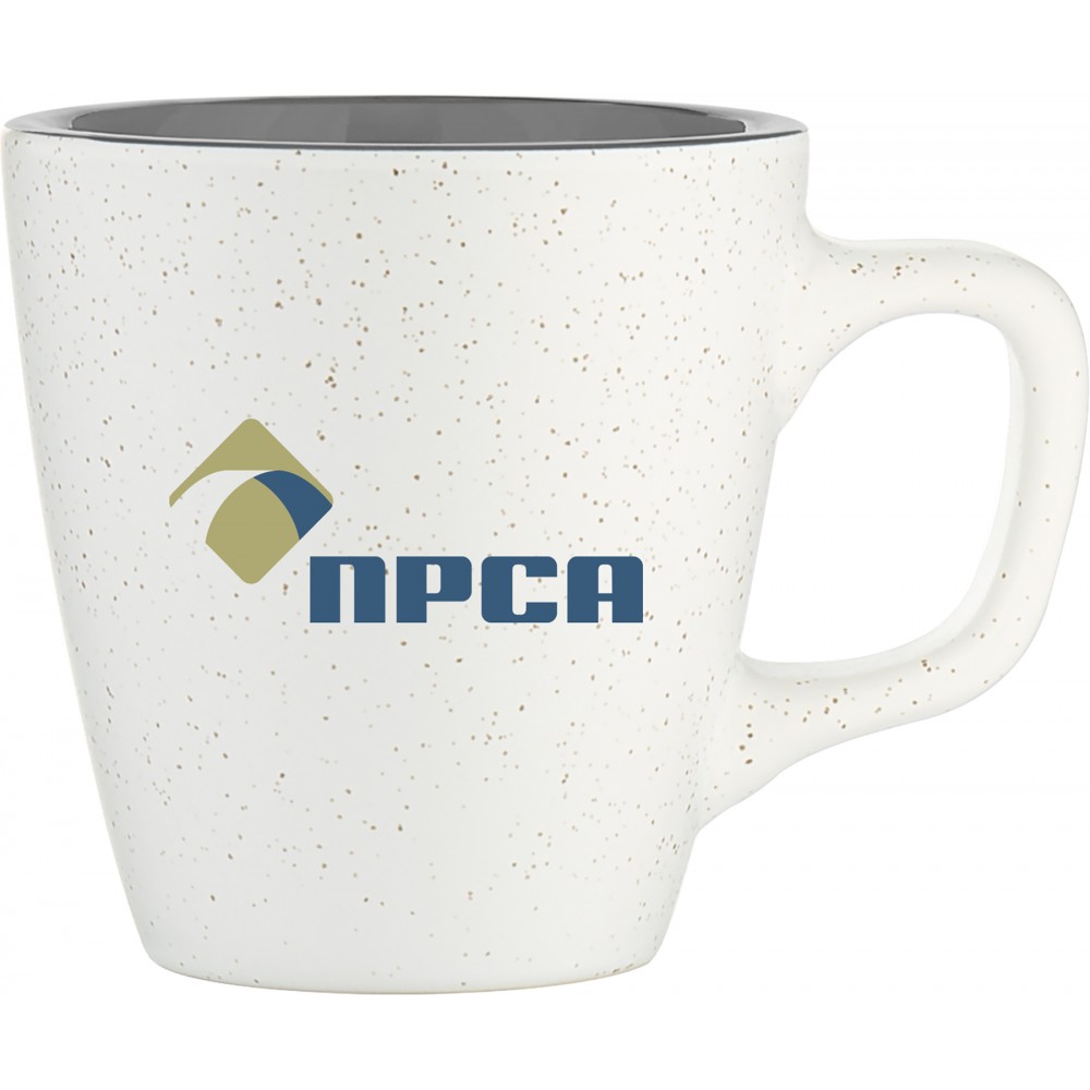 Logo Printed 12oz Luca Mug (Matte White & Glossy Storm Gray) Logo Printed 12oz Luca Mug (Matte White & Glossy Storm Gray)