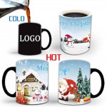 Custom Christmas Heat Sensitive Color Changing Mug
