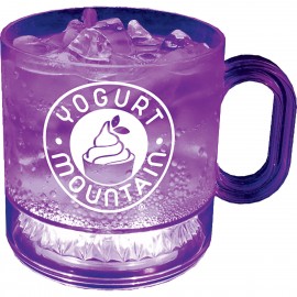 Customized 16 Oz. Plastic Lites-Up Mug w/Handle