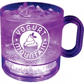 Promotional 16 Oz. Plastic Lites-Up Mug w/Handle