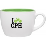 18oz Bolzano Mug (Matte White & Glossy Lime) Custom Printed