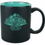 Promotional 11 Oz. Black Matte Mug w/Contrast Color Interior