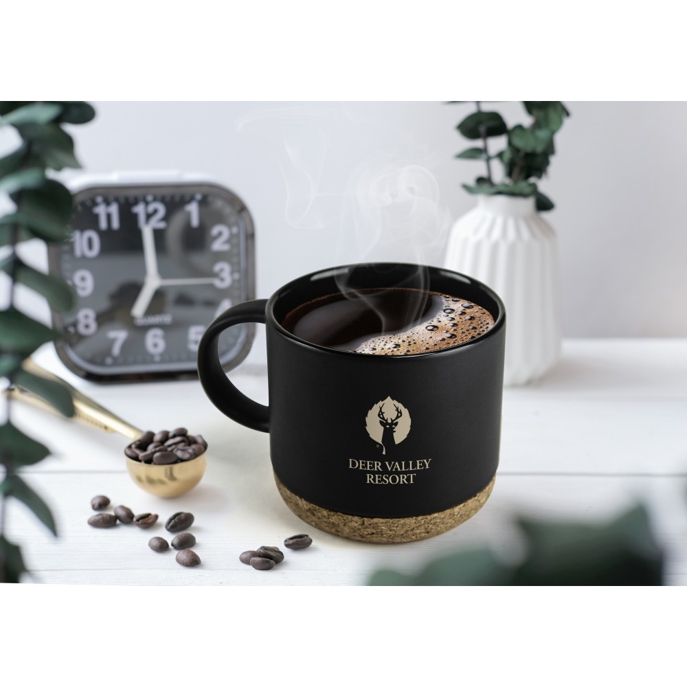 Logo Branded Asobu 16 Oz. Big Cork Ceramic Mug