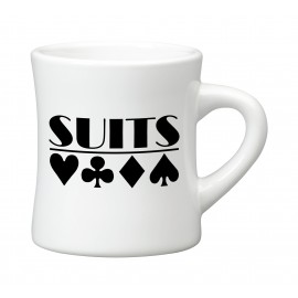 10 oz. White Military / Diner Mug with Logo