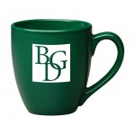 16 oz. Dark Green Bistro Mug with Logo