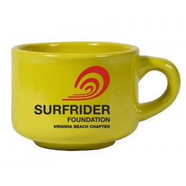 Customized 7 Ounce Stackable Bright Yellow Mug