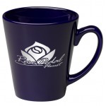 Logo Branded 12 oz. Cobalt Cafe Latte Mug