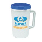 34 oz. Insulated Mug With Drink-thru Lid Logo Printed