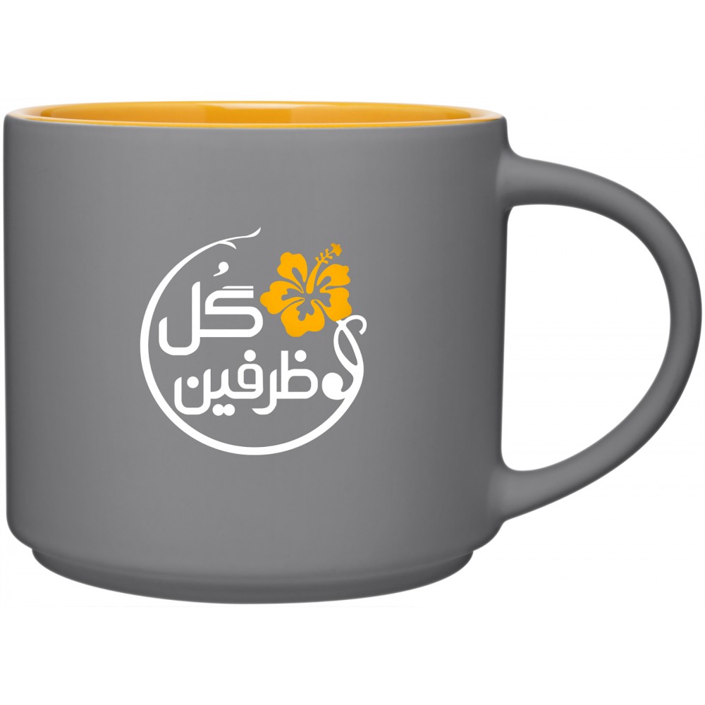 16 oz Monaco (Matte Storm Gray/Yellow) with Logo 16 oz Monaco (Matte Storm Gray/Yellow) with Logo