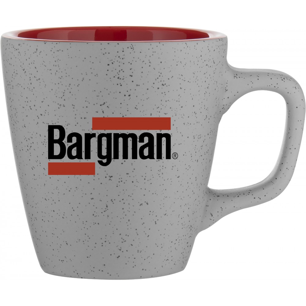 12oz Luca Mug (Matte Gray & Glossy Red) Logo Printed 12oz Luca Mug (Matte Gray & Glossy Red) Logo Printed