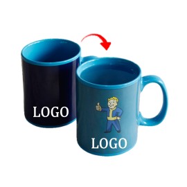 Magical Heat Changing Coffee Mug with Logo