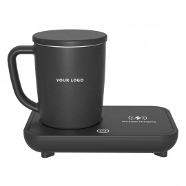 Personalized 350ml Self Heating And Cooling Mug Cup With Charger Base