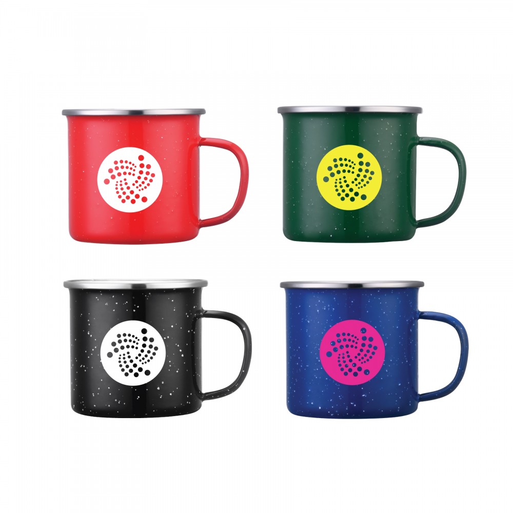 16 Oz. Camp Mug w/Stainless Rim with Logo