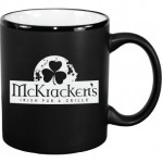 11 oz. White In / Matte Black Out Hilo C Handle Mug with Logo