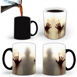 Custom 11oz Heat Sensitive Color Changing Coffee Mugs