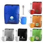 Sporty Recycled Soup & Utensil Set with Logo