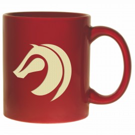 Maroon Skyline Landmark Mug (11 Oz.) with Logo