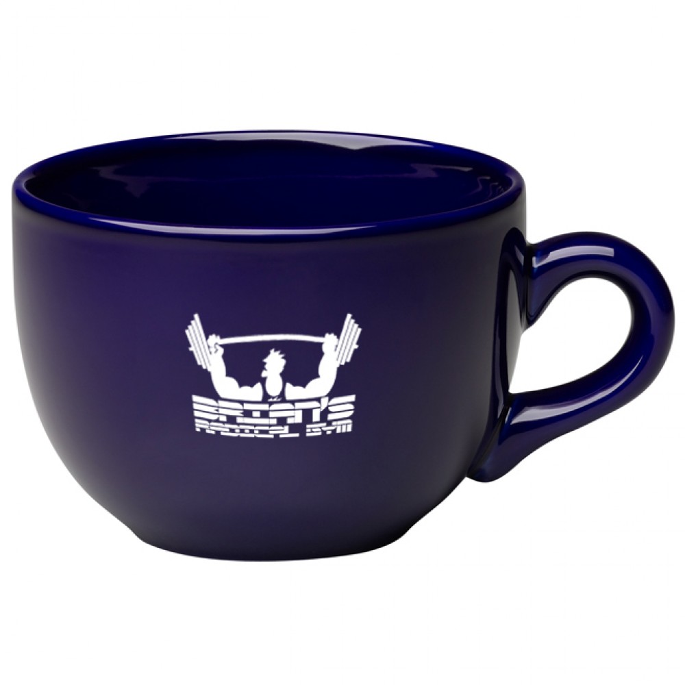 24 oz. Cobalt Blue Souper Mug with Logo 24 oz. Cobalt Blue Souper Mug with Logo