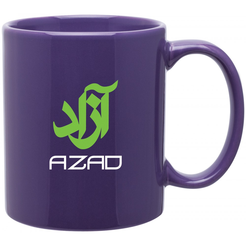 Custom Branded 11oz C-Handle Mug (Purple) Custom Branded 11oz C-Handle Mug (Purple)