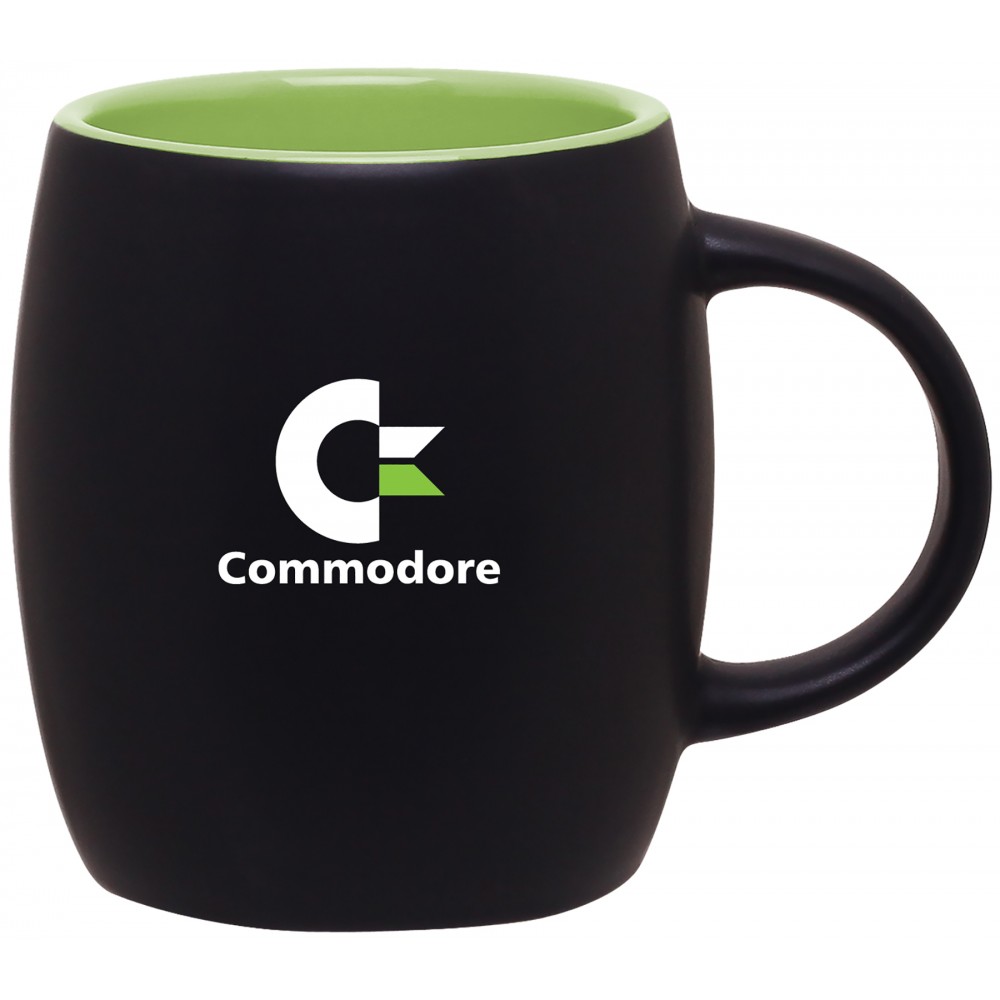 Custom Branded 14oz Joe Mug (Matte Black & Lime) Custom Branded 14oz Joe Mug (Matte Black & Lime)