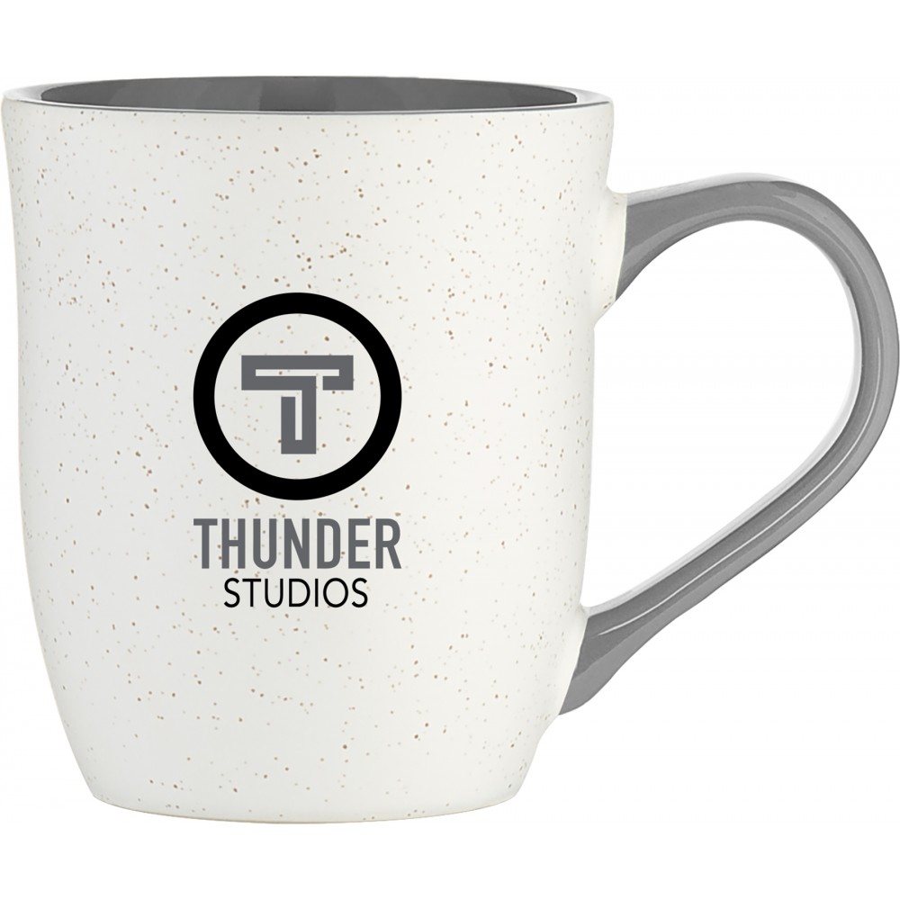 Custom Branded 15oz Delmar Mug (Matte White & Glossy Storm Gray) Custom Branded 15oz Delmar Mug (Matte White & Glossy Storm Gray)