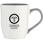 Custom Branded 15oz Delmar Mug (Matte White & Glossy Storm Gray)