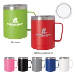 12OZ Double Wall Stainless Steel Mug with Logo
