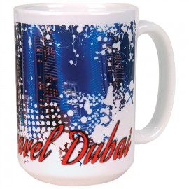Logo Branded 15 oz. White Ceramic Mug