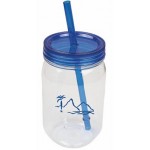 Customized Candy shape straw drinking cup, threaded lid.