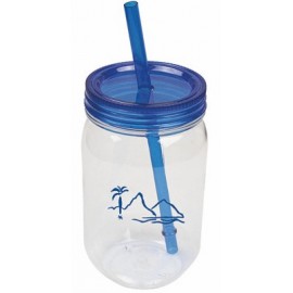 Customized Candy shape straw drinking cup, threaded lid.