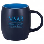 14 Oz. Robusto Black Matte Ceramic Mug with Logo