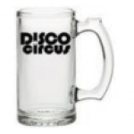25 oz. Glass Mug w/ Trigger Handle Logo Printed