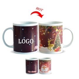 Christmas Color Changing Ceramic Mug with Logo