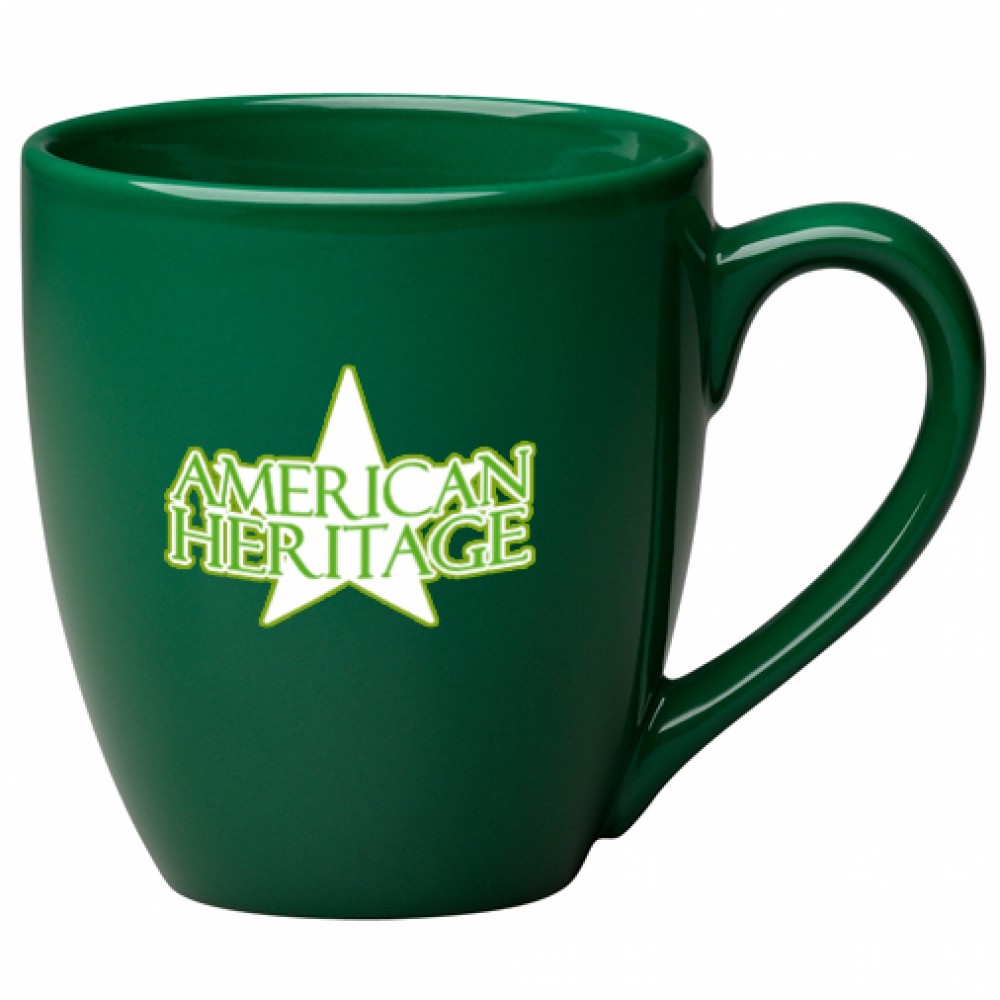 Logo Printed 16 oz. Dark Green Bistro Mug Logo Printed 16 oz. Dark Green Bistro Mug