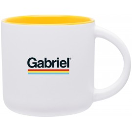 Logo Branded 14 oz Minolo (Matte White/Yellow)