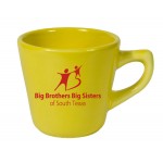 Custom 7 Ounce Mini Funnel Bright Yellow Mug