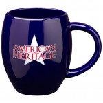 Customized 16 oz. Cobalt Blue Barrel Mug