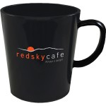 12 Oz. Plastic Latte Mug with Logo